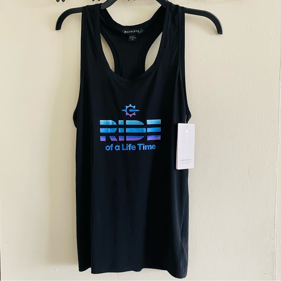 Athleta Tops - Unique Athleta Tank Top. Ultimate Scoop Neck Tank Top. Black. Size M. NEW. Rare